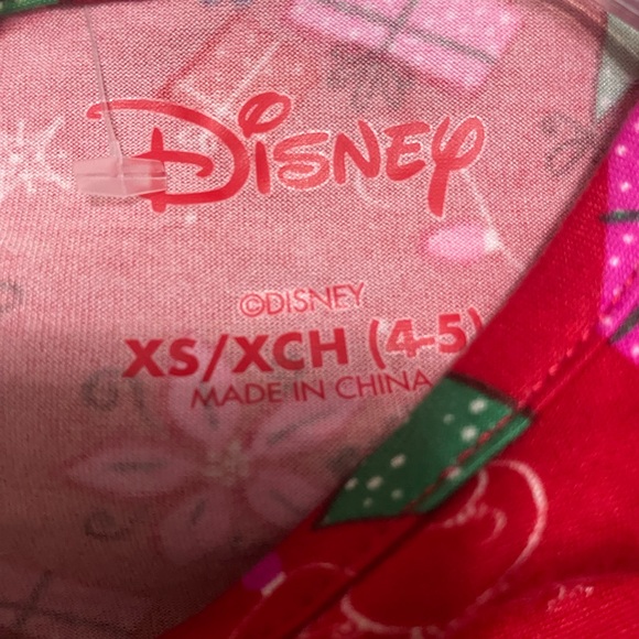 Girls Disney holiday dress XS 4/5 princesses belle Ariel Cinderella NWOT - Picture 3 of 3